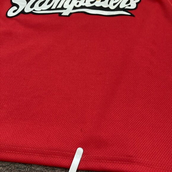 Harrow Sports Stampeders Jersey Men's Size XXL Red Horse #1 - Picture 9 of 13